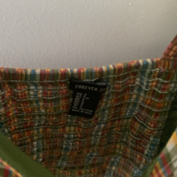 Plaid Forever 21 Crop Top Size S - Picture 3 of 4